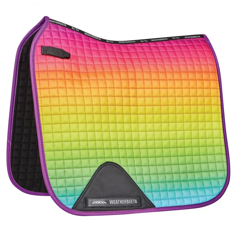 Weatherbeeta Prime Ombre Dressage Saddle Pad in Rainbow Lust